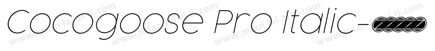 Cocogoose Pro Italic字体转换